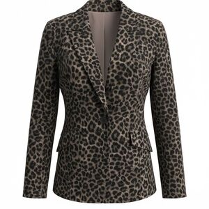 Cabi Fitted Jungle Blazer Sz 12 EUC